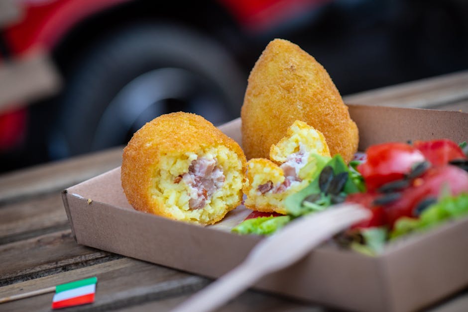 Cibo di strada tradizionale italiano